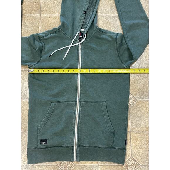 Quiksilver Light Hooded Jacket Men’s Size Small Green Casual Full Zip Skater Y2K - Picture 4 of 14